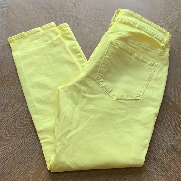 ANN TAYLOR Yellow Capri Modern Fit 6 - Picture 1 of 9